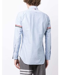 Chemise à manches longues bleu clair Thom Browne