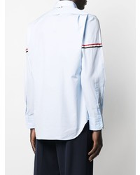 Chemise à manches longues bleu clair Thom Browne