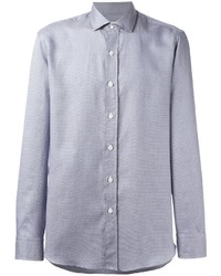 Chemise à manches longues bleu clair Salvatore Piccolo