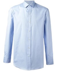 Chemise à manches longues bleu clair Salvatore Piccolo