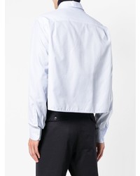 Chemise à manches longues bleu clair Raf Simons