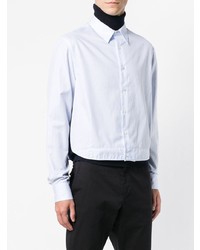 Chemise à manches longues bleu clair Raf Simons