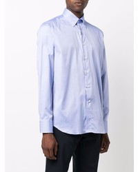 Chemise à manches longues bleu clair Canali