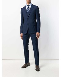 Chemise à manches longues bleu clair Z Zegna