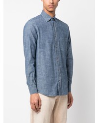 Chemise à manches longues bleu clair Glanshirt