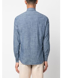 Chemise à manches longues bleu clair Glanshirt