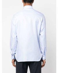 Chemise à manches longues bleu clair Zegna