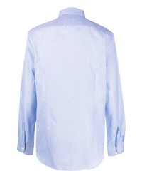 Chemise à manches longues bleu clair Corneliani