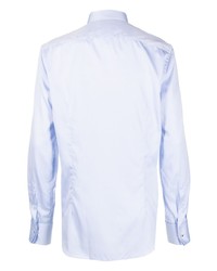 Chemise à manches longues bleu clair Corneliani