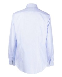 Chemise à manches longues bleu clair Corneliani