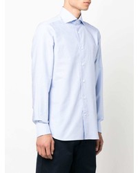 Chemise à manches longues bleu clair Zegna