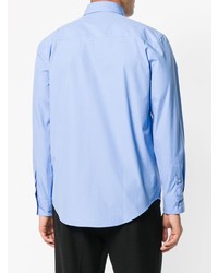 Chemise à manches longues bleu clair MSGM