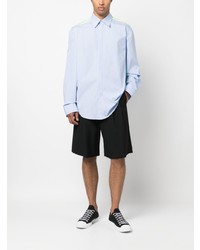 Chemise à manches longues bleu clair MSGM