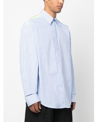 Chemise à manches longues bleu clair MSGM