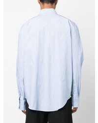 Chemise à manches longues bleu clair MSGM