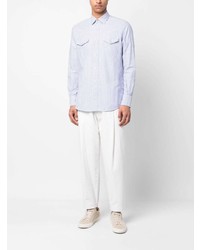 Chemise à manches longues bleu clair Glanshirt