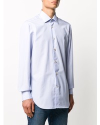 Chemise à manches longues bleu clair Kiton