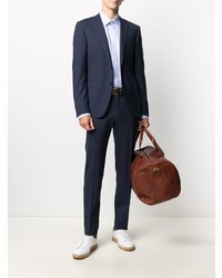 Chemise à manches longues bleu clair Z Zegna