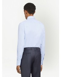 Chemise à manches longues bleu clair Zegna