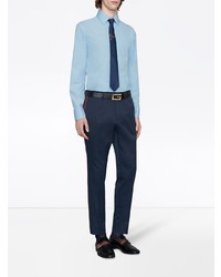 Chemise à manches longues bleu clair Gucci