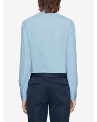 Chemise à manches longues bleu clair Gucci