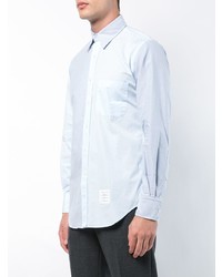 Chemise à manches longues bleu clair Thom Browne