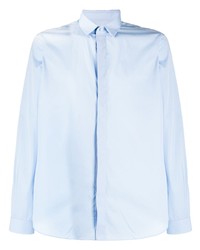 Chemise à manches longues bleu clair Valentino