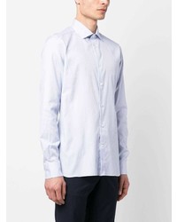 Chemise à manches longues bleu clair Zegna