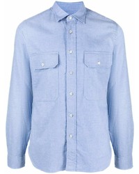 Chemise à manches longues bleu clair Xacus