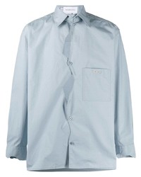 Chemise à manches longues bleu clair Xander Zhou