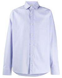 Chemise à manches longues bleu clair Z Zegna