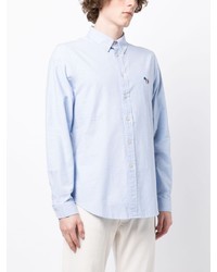 Chemise à manches longues bleu clair PS Paul Smith