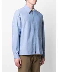 Chemise à manches longues bleu clair Anglozine