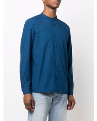 Chemise à manches longues bleu marine A.P.C.