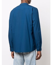 Chemise à manches longues bleu marine A.P.C.