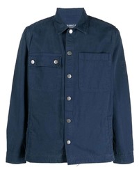 Chemise à manches longues bleu marine Barbour International