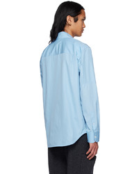 Chemise à manches longues bleu marine Helmut Lang