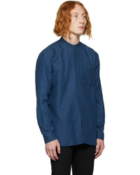 Chemise à manches longues bleu marine Hugo