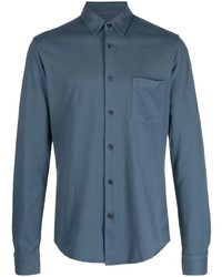 Chemise à manches longues bleu marine BOSS