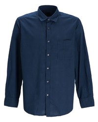 Chemise à manches longues bleu marine BOSS