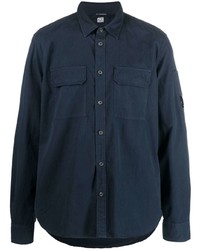 Chemise à manches longues bleu marine C.P. Company