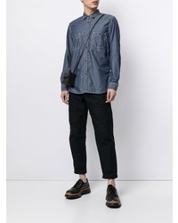 Chemise à manches longues bleu marine Junya Watanabe