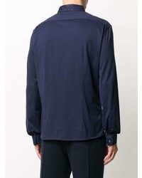 Chemise à manches longues bleu marine Brunello Cucinelli