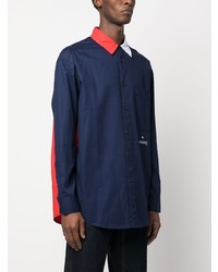 Chemise à manches longues bleu marine Tommy Hilfiger