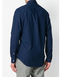 Chemise à manches longues bleu marine Ralph Lauren