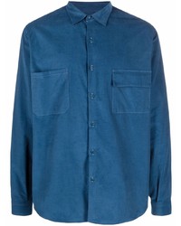 Chemise à manches longues bleu marine Costumein