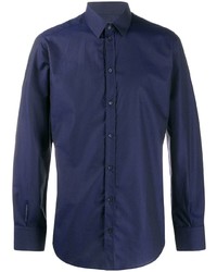 Chemise à manches longues bleu marine Dolce & Gabbana