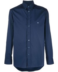 Chemise à manches longues bleu marine Etro