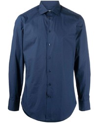 Chemise à manches longues bleu marine Etro