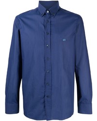 Chemise à manches longues bleu marine Etro